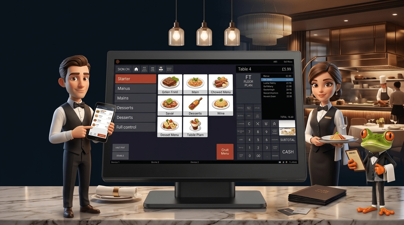 ICRTouch TouchPoint restaurant EPoS till system supplied by neXpos across South Wales and Bristol
